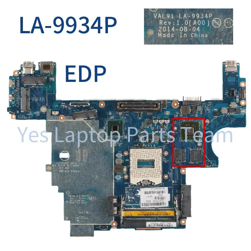 para Dell Latitude Laptop Mainboard 0d5ch1 007kgn 085m2v 0x8dn1 Motherboard Notebook La-9931p La-9932p La-9933p E6440 La-9934p - Imagem 2