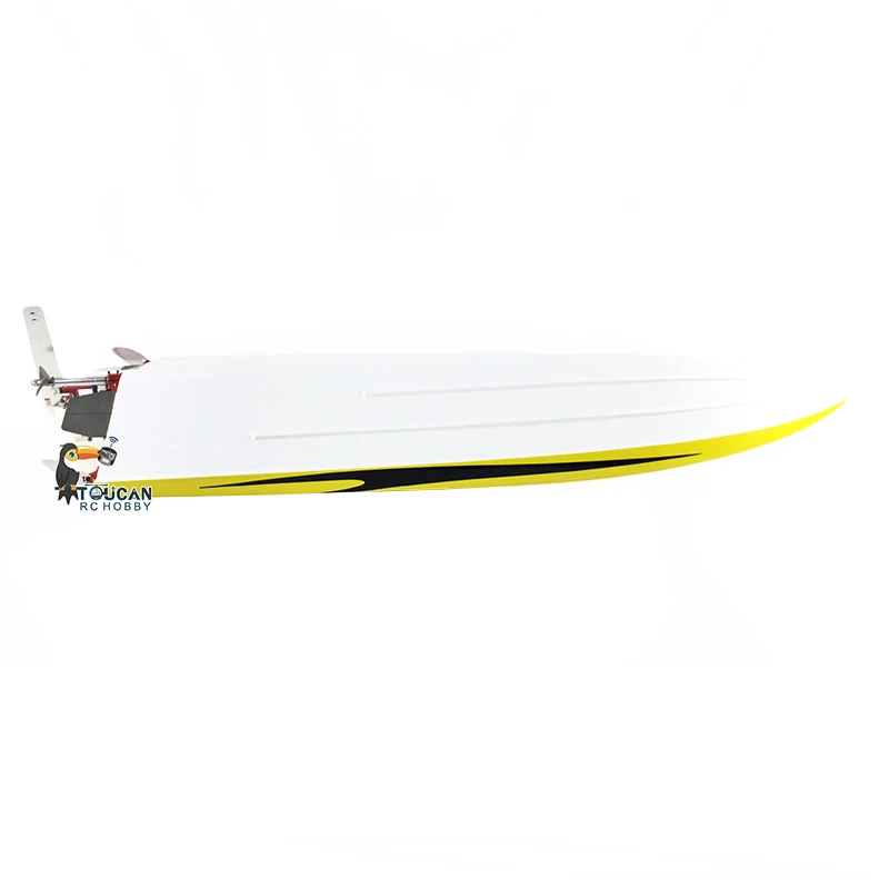 E36 High Speed Prepainted Yellow Electric Racing KIT RC Boat Hull Only for Advanced Player Toucan for Adult Water Game TH02650 5