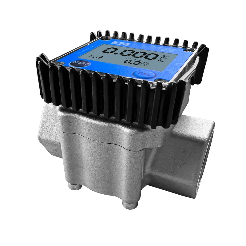 1-inch Gear Gauge Electronic Gear Flowmeter Digital Display Diesel Gasoline Engine Liquid Soybean Peanut Oil K24 3~100L/min