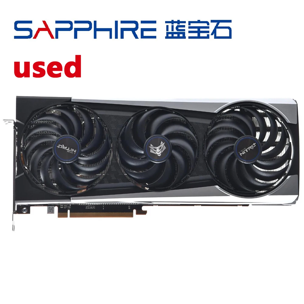 

Used Sapphire Radeon RX 6800XT Nitro+ 16GB GDDR6 Nitro Videos Card 6800 For AMD RX6800XT 16G Graphics Card computer Gaming GPU