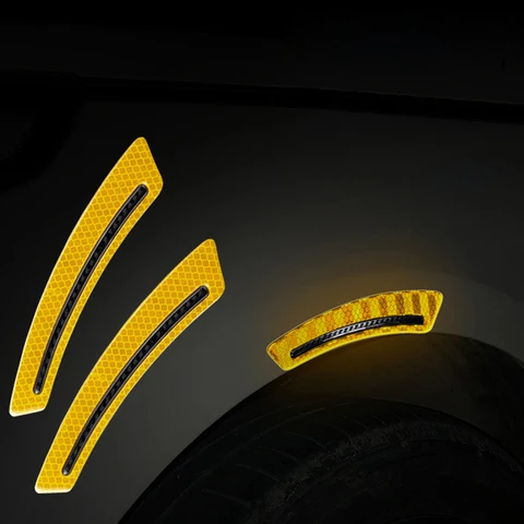 Safety Warning Sticker Mark Car Reflective 2Pcs Safety Stickers Tape Reflective Strips Exterior Accessories Reflective Tape