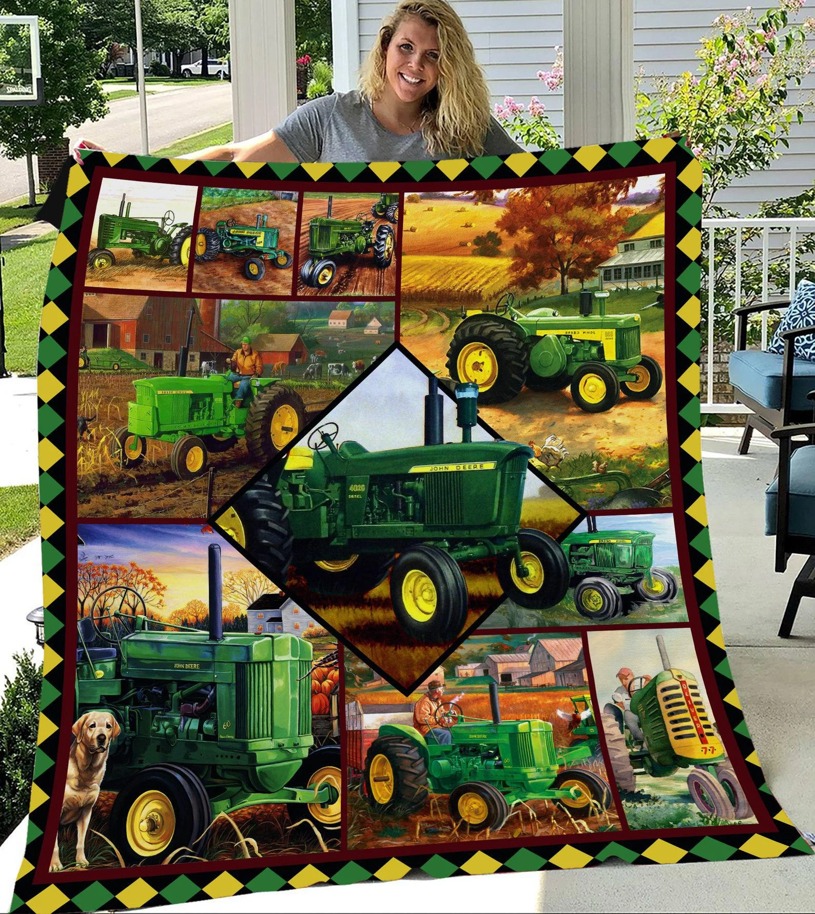 Red Tractor Blanket Christmas for Boy Fleece Sherpa Blankets Boy's Birthday  Gifts Grandson Father and Son - AliExpress, image size:1588x1782