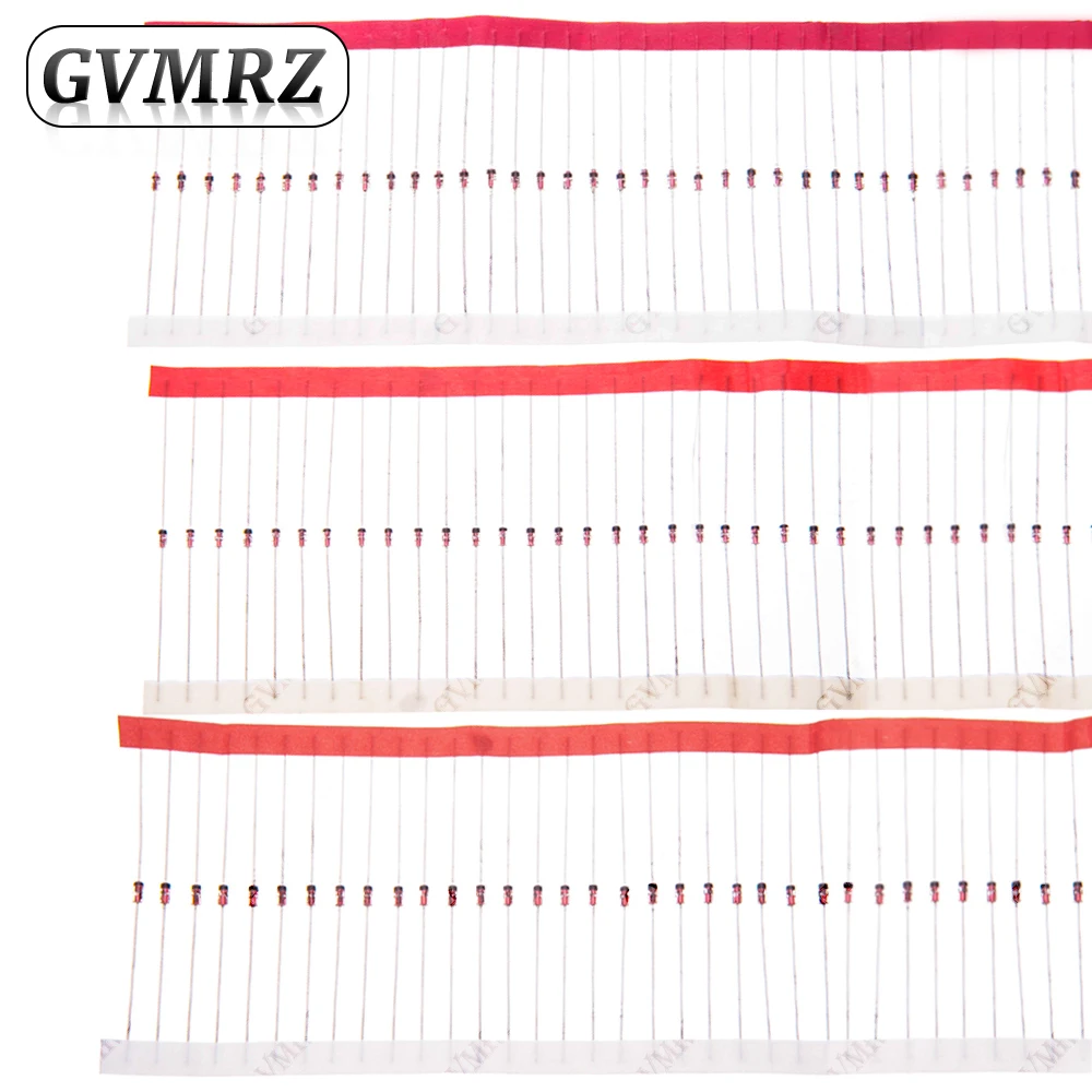 High-Quality Assorted Zener Diode Voltage Regulators - 100 PCS, 0.5W