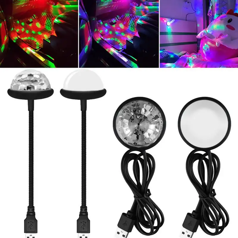 

Automotive Car Roof Night Light 360 Rotating LED Car Lights Inside Your Car Colorful Car Ceiling Lights USB Car Interior Lights
