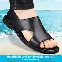 Men's Summer Sandals Anti-slip Soft Surface Wear-resistant Breathable Fashion Simple Beach Shoes Professional Men's Slippers