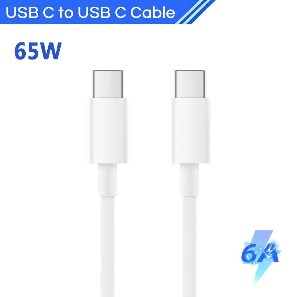 65W OPPO SUPERVOOC Snellader Met 2m USB-C Kabel - Compatibel Met Find X & Reno Serie