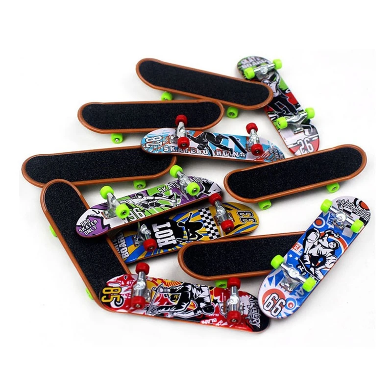 Kids Mini Fingerboard Set 10Pcs/5/1Pc Boys/Girls Birthday Gifts Kids 6-8 Creative Professional Stents Fingers Skate finger skateboard toys fingerboard set