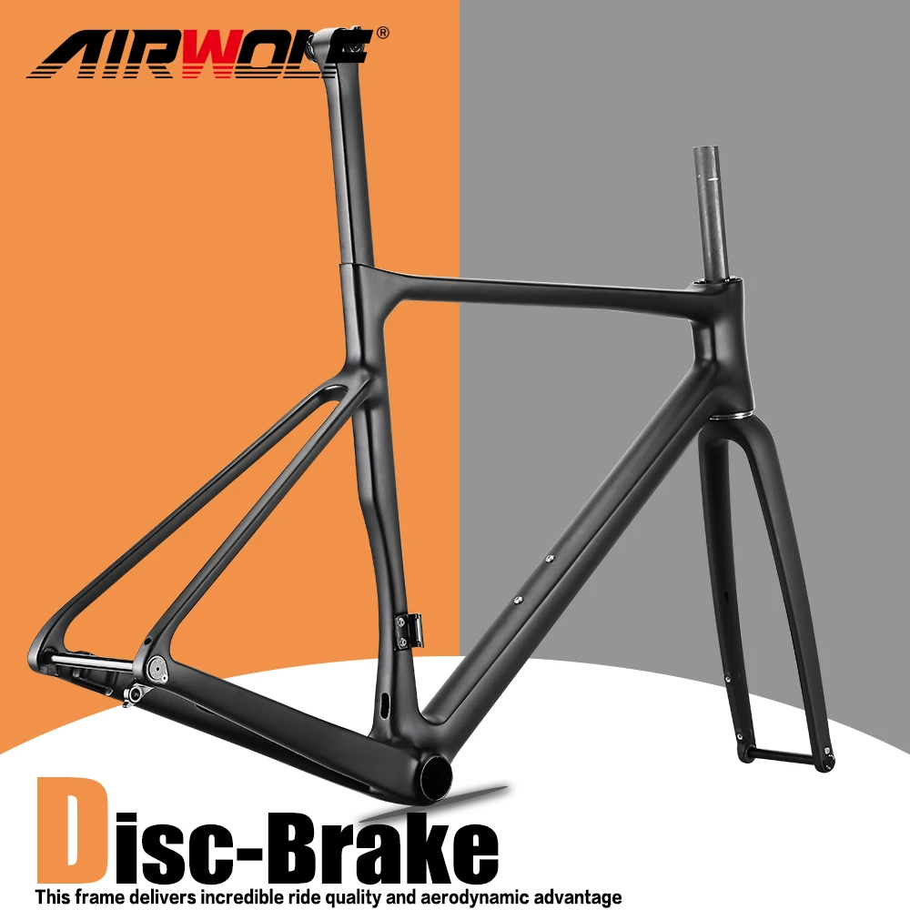 Airwolf Super Light T1100 Multicolor Carbon Road Bike Frame Max 700*38C Tires Climbling Road Bike Frame Carbon Bicycle bicycle parts bicycle frame