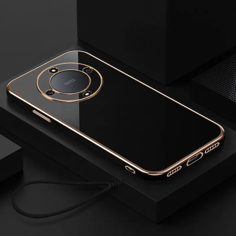 Luxury Square Plating Shockproof Back Case