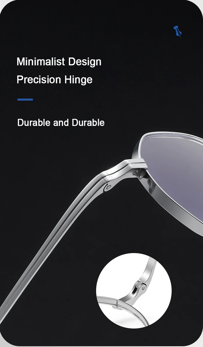 Pure Titanium Eyeglasses - Handmade Retro Polygonal Frames Small Frame Glasses