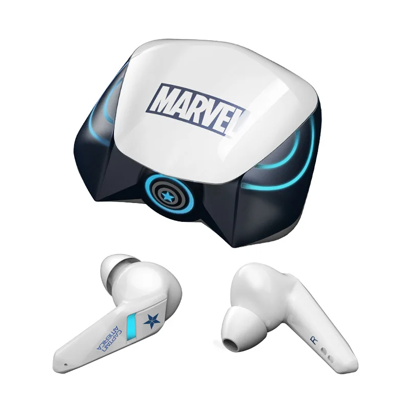 marvel Bluetoothイヤフォン  アイアンマン Disney-アイアンマンワイヤレスBluetoothヘッドセット,ノイズ
