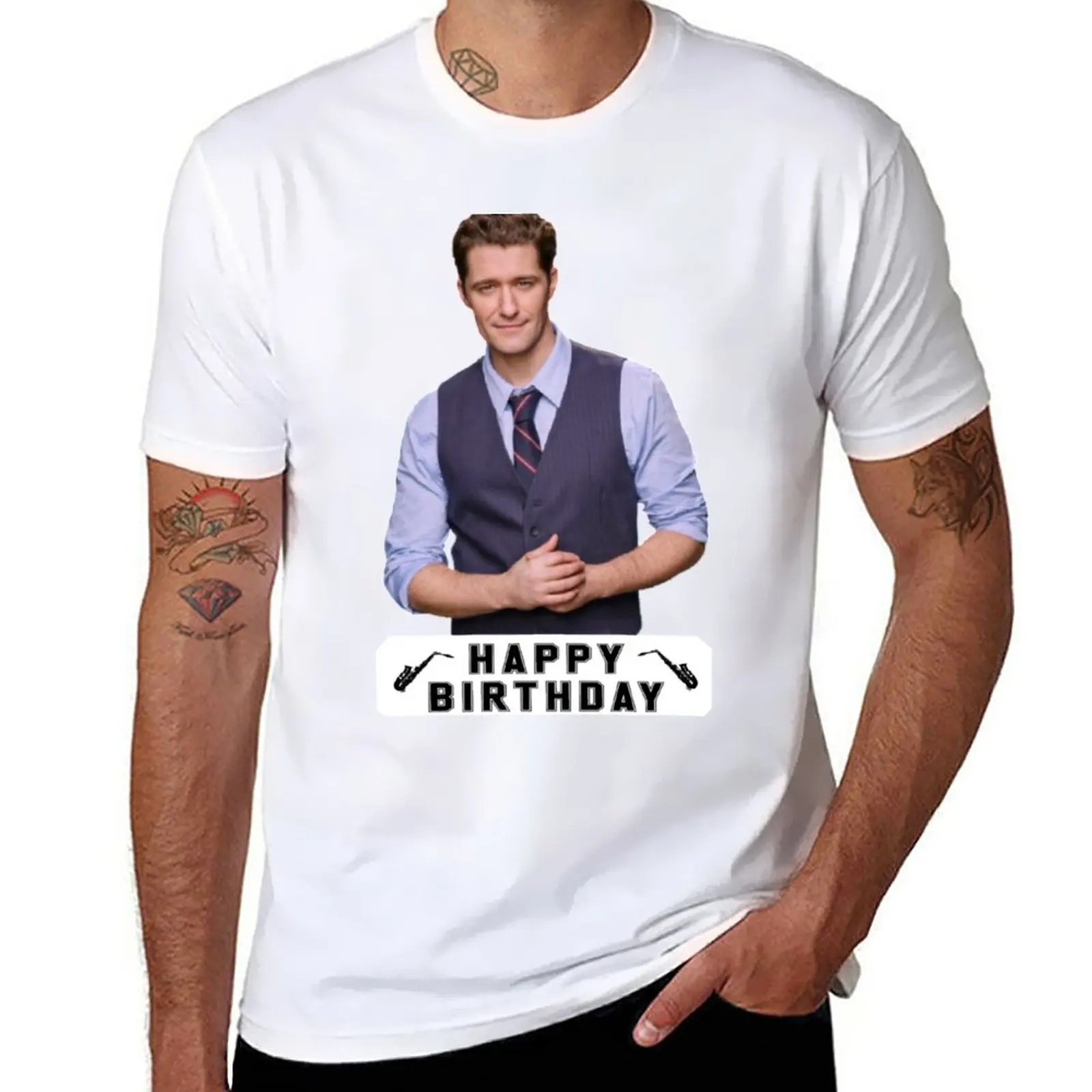 

Новинка, с днем рождения, Мэтью морнизон, футболка с коротким рукавом, мужские Графические футболки, забавные