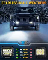 NAOEVO 4 Inch 2Pcs LED Pod Lights Spot Flood Combo LED Fog Driving 4x4 Off Road Lights Work Lights for Truck Boat ATV UTV Jeep - Image 6