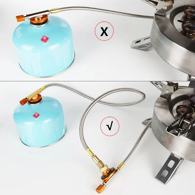 Butane Gas Stove Adapter & Converter Hose 6