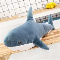 Shark Soft Stuffed Toys Sea Animal Accompany Pillow Plushies Animal Doll For Children Boys Gifts Birthday Party Decor