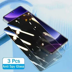 3 - Pack Anti - Spy Privacy Tempered Glass Screen Protectors - Moto E22S (3Pcs Anti spy Glass)