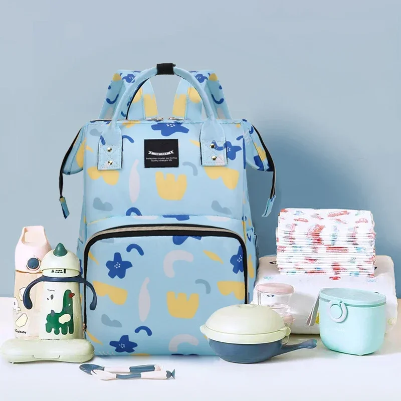 Fashion Oxford Shoulder Mother and Baby Bag Mami Outdoor with Baby Insulated Milk Storage Backpack Portable Storage 2