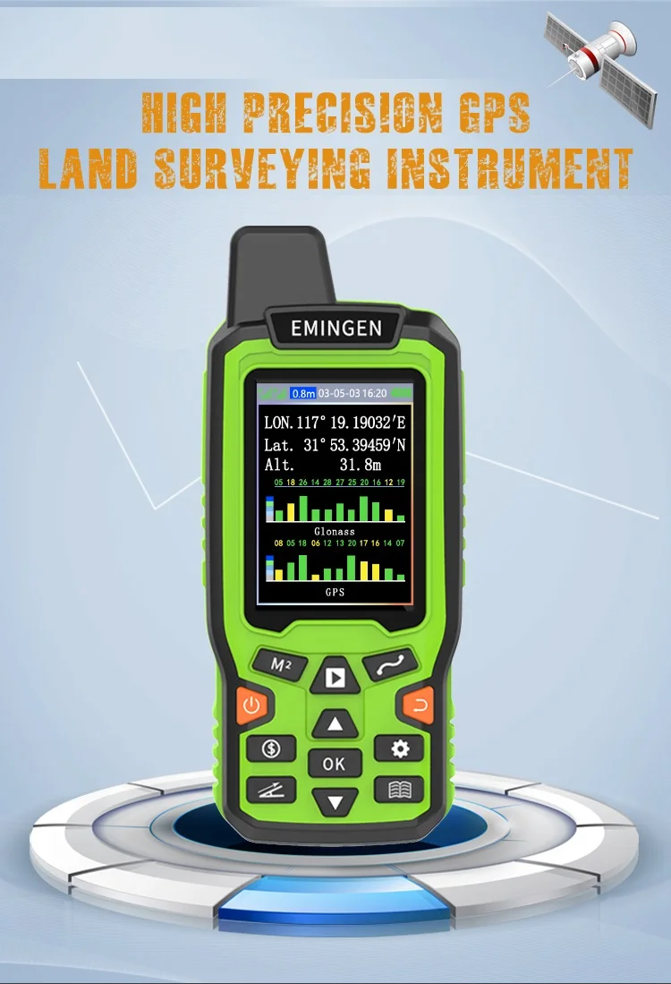 Heipoe EM90 HIGH PREGISION Handheld GPS Land surveying instruments Multi functio