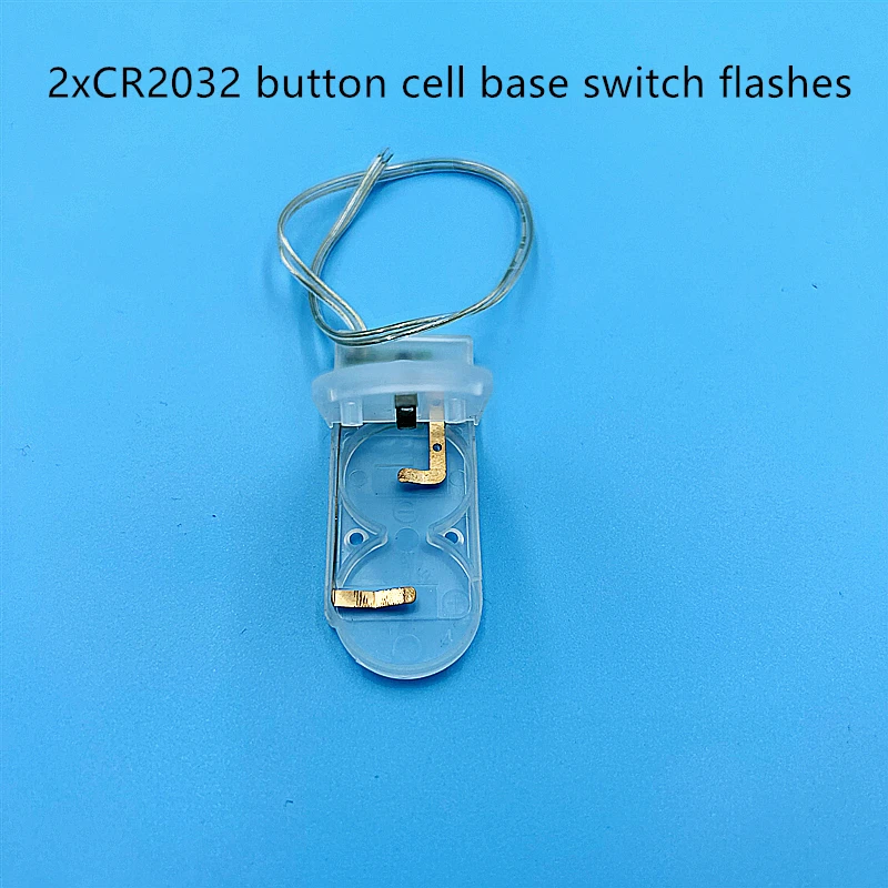 CR2025 CR2032 Button Coin Cell Battery Socket Holder Case Cover  with flashing/intermittent switch Battery box