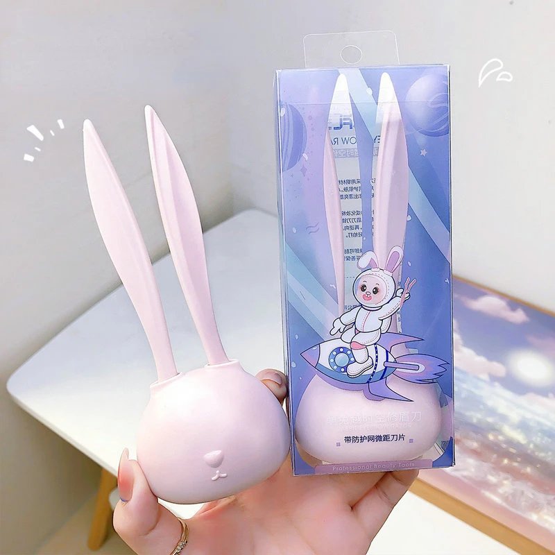 Eyebrow Razor Little Rabbit Shaping Knifes Safe Face Hair Removal Blades Make Up Tools For Women eyebrow razor