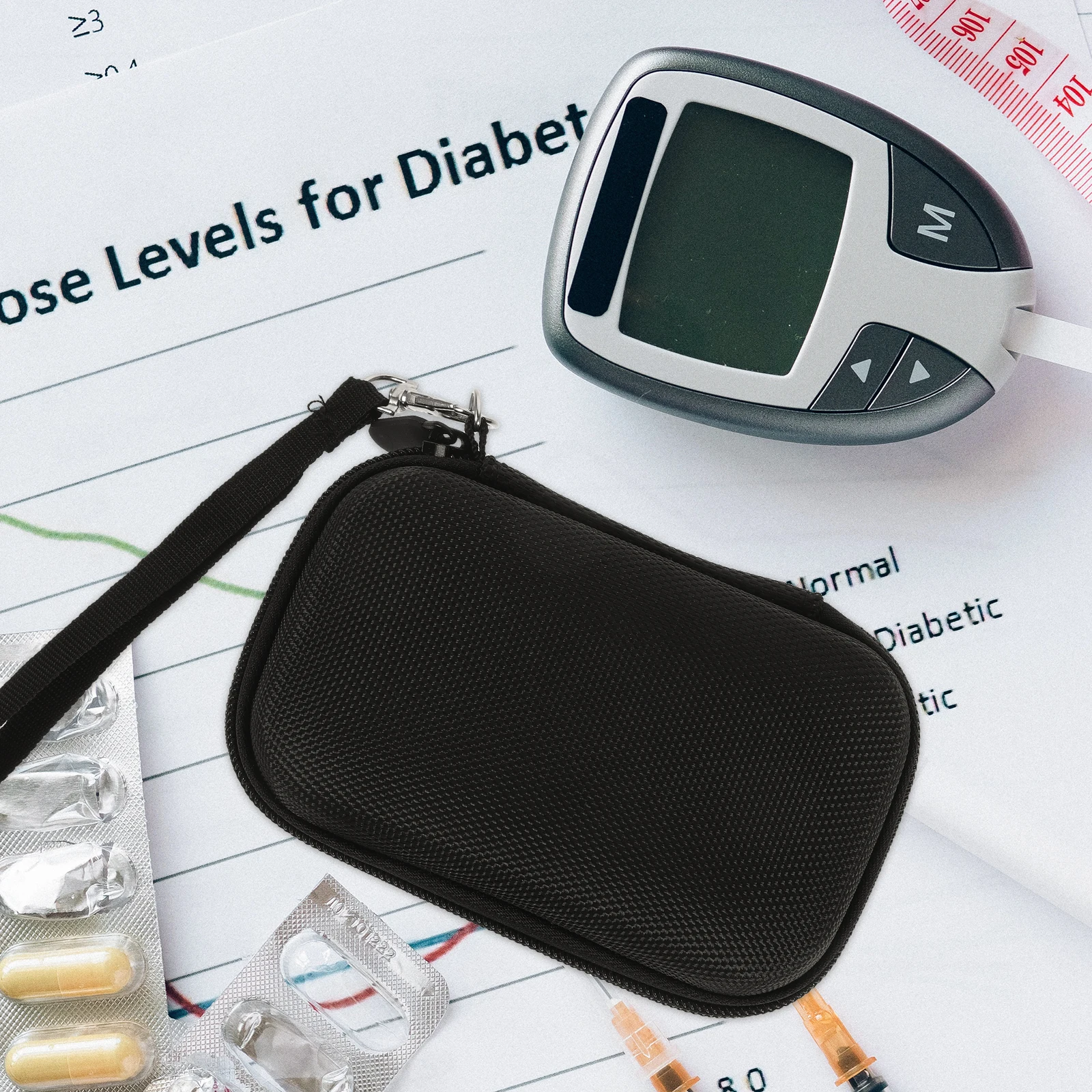 Custodia da viaggio per diabete Glucology, design cactus in edizione limitata, borsa per diabete, 2 misure disponibili - Italia
