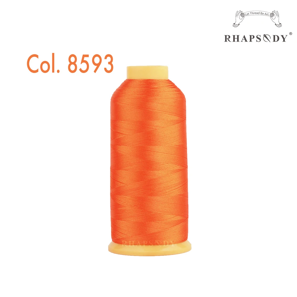 Rhapsodie neue Farben 5000 d2 40wt m Polyester Stick garn für Bruder/Sänger Maschine Haushalts nähen mit guter Qualität – Detail 7