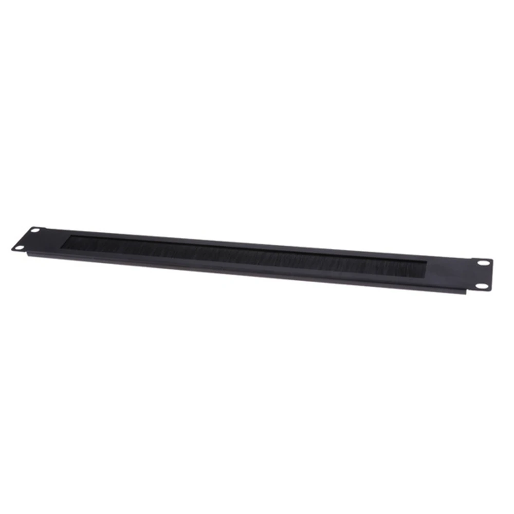 1U 19Inch RACK MOUNT Blanking Plate Rack Mounting Blank Network Brush Panel Server Cabinet Cable Management 1Pcs