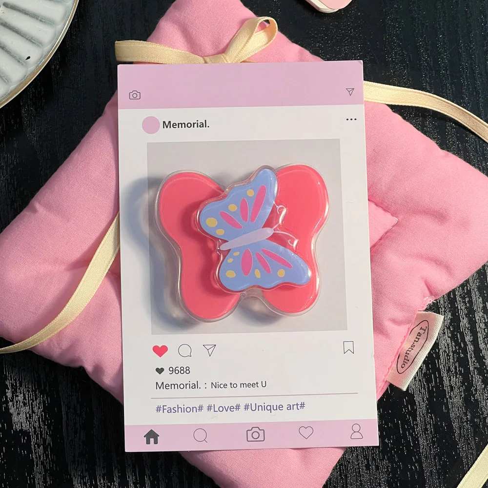 Korean Cute Butterfly Phone Grip and Stand