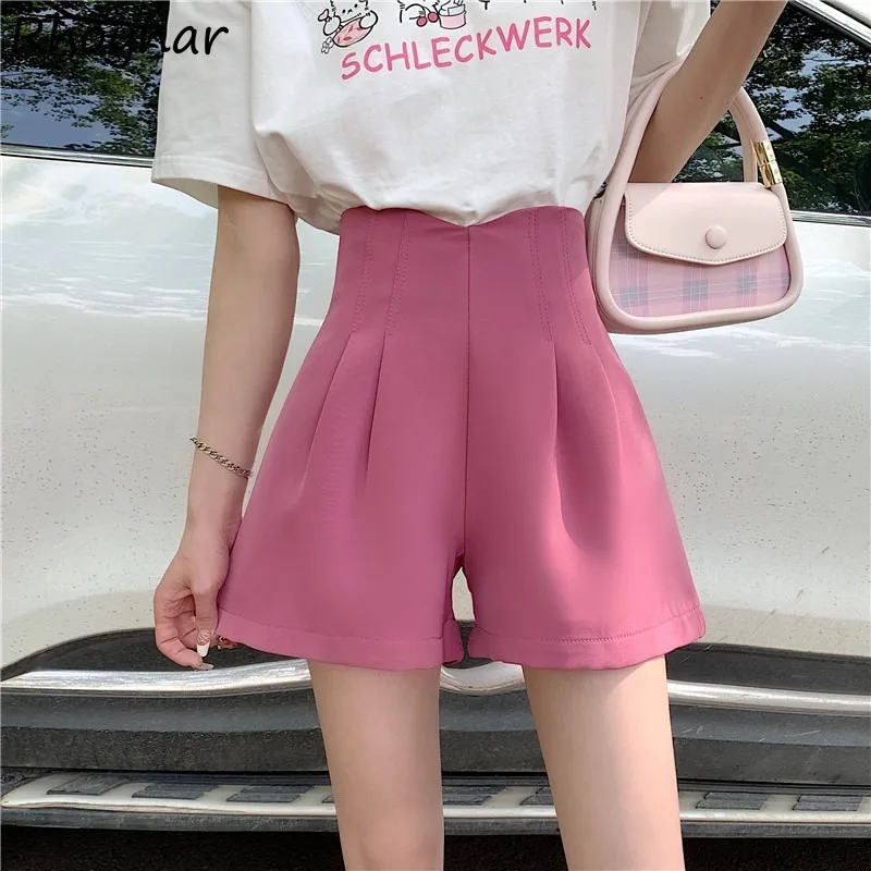 

Shorts Women Slim Sweet Sheer Folds Summer Casual Design Popular Simple Y2k Шорты Женский Girlish Hot Sale Kawaii Daily Students