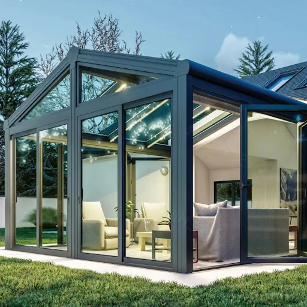 Aluminum Structure Winter Garden Conservatory Sunrooms Glass Houses for ...