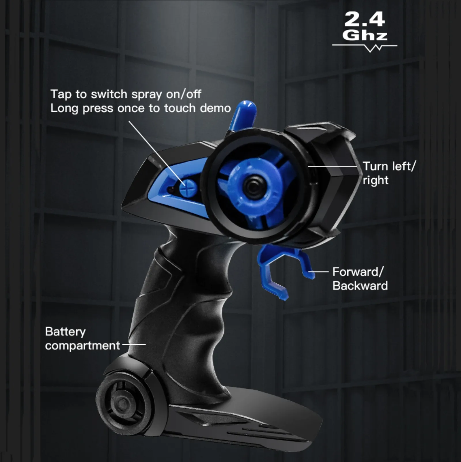KF21 1:16 RC Truck 2.4GHZ RC Car Simulation Drift Climbing Truck With Spray and LED Lights RC Electric Truck Model Boy's Gifts 6