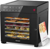 Machine 8 Trays, Stainless Steel Dehydrators for Food and Jerky large capacity, Adjustable Temperature 1