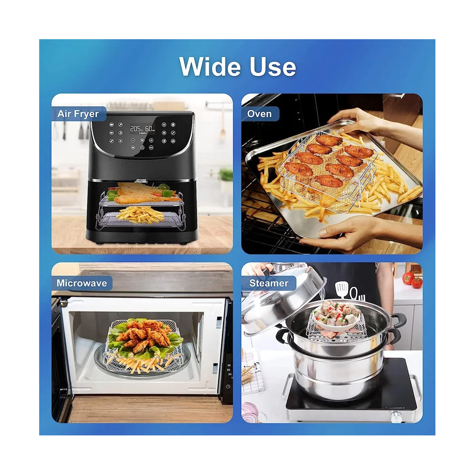 Griglia Per Friggitrice Ad Aria - Accessorio Acciaio Inox Per Cosori E Altre - Foto 10