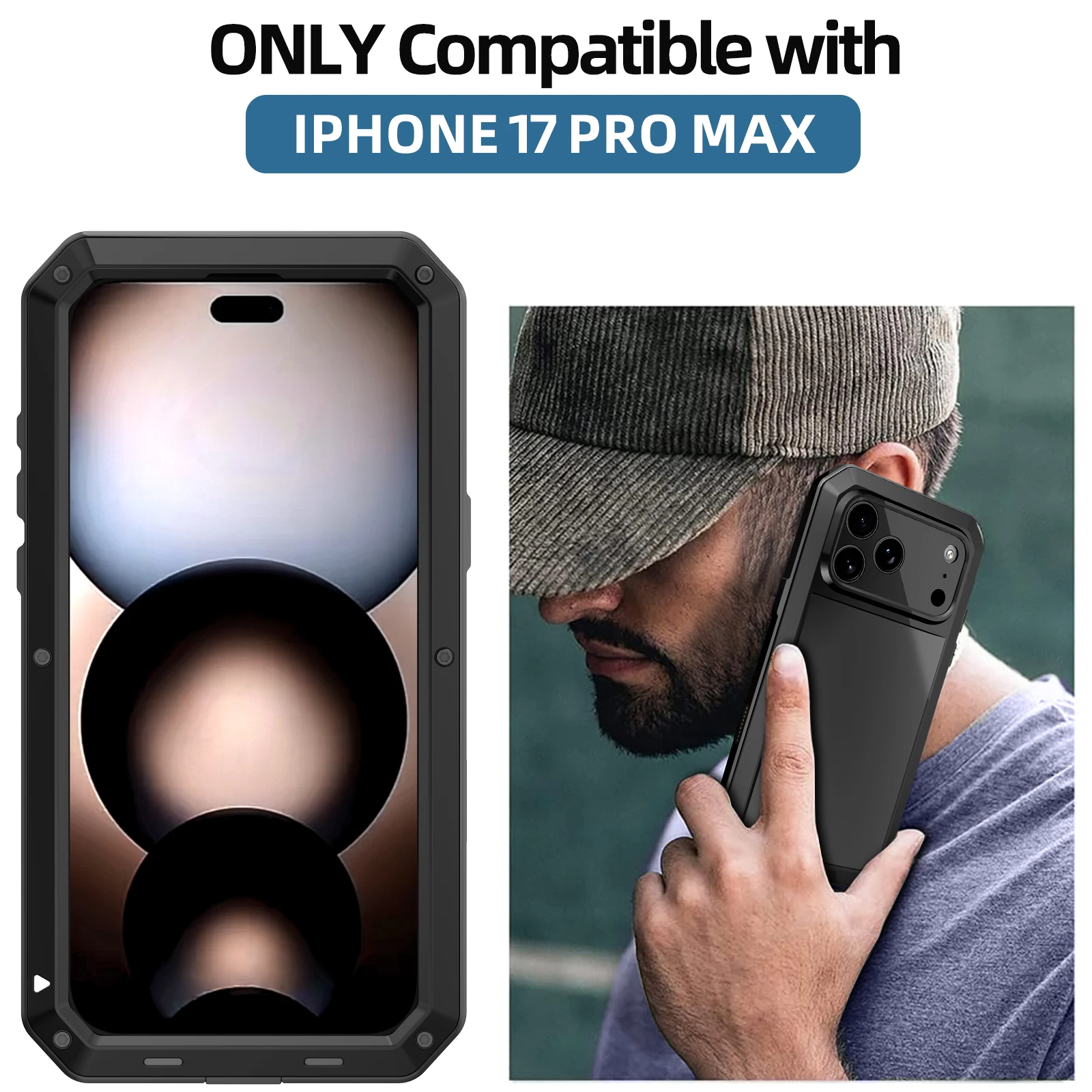 Durable Metal Armor Protective Cover with All-Inclusive Three-Proof Design