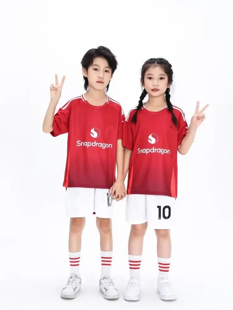 children's sport set boy girl B.FERNANDES Fans shirt Training wear men and kids games football kits Leisure Uniforms