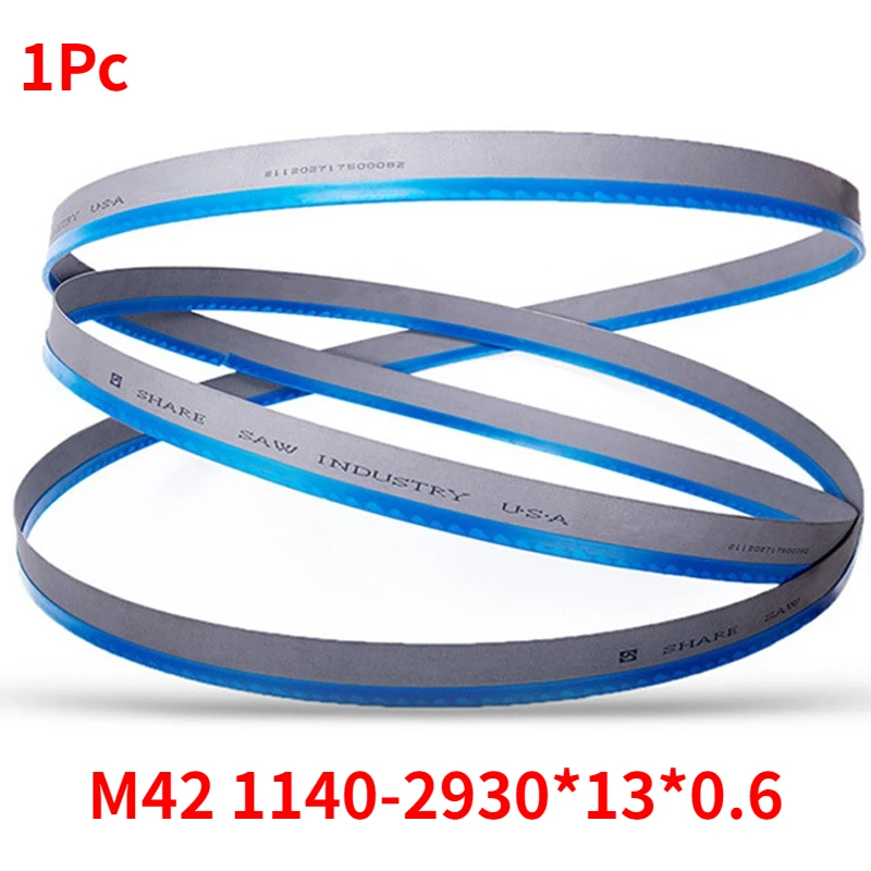M42 Bi-metaal, 1140x13x0,6mm, 14/18 TPI, M42 Bi-metalen Draagbare Bandzaagbladen voor Metaal Snijden,4pcs
