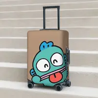 Custom Hangyodon Funny Suitcase Cover Vacation Strectch Luggage Case Travel Protection 1