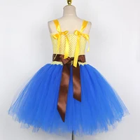 Costumes de cowgirl Woody pour filles, costumes de princesse Jessie, tenues de Noël et d'Halloween pour enfants, tutus fantaisie avec chapeau de cowboy et écharpe 4