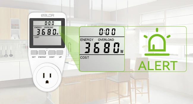 AC 110V/220V Light Wattmeter Power LCD Energy Meter Power Monitor EU Plug Socket