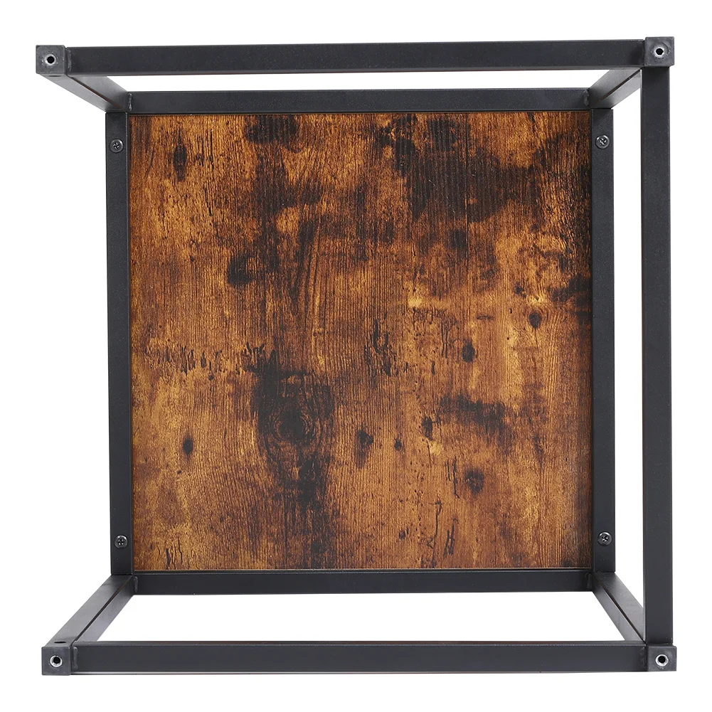 【Breeins】Industrial Style Set of 3 Square Nesting Side Tables Livingroom Home Decoration