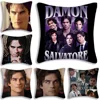 Damon Salvatore Pillow Covers Cartoon Sofa Decorative Home Double-sided Printing Short Plush Cute Cushion Cover 1