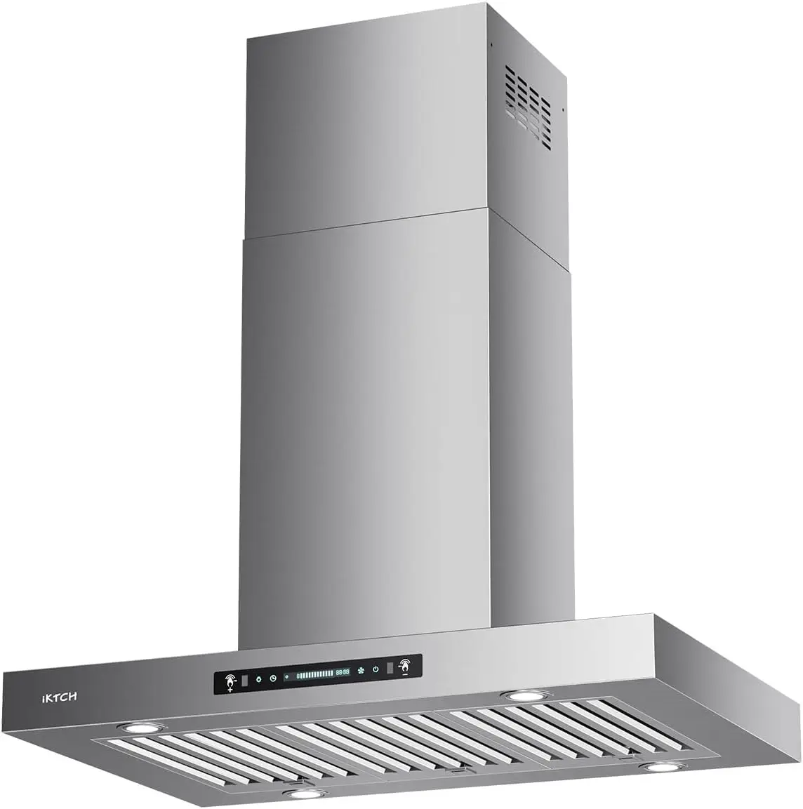 Upgrated 36"Island Mount Range Hood 900 CFM Ducted Range Hood with 4 Speed Fan Stainless Steel 36 inch