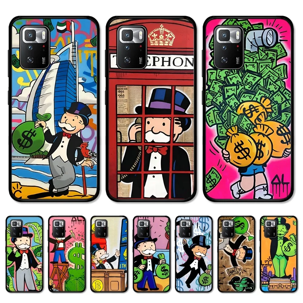 Cartoon D-Dollars Alex M-Monoplys Custodia Per Telefono Per Redmi 5 6 7 8 9 10 Plus Pro 6 7 8 9 A Go K20 K30 K40 Pro Plus F3 Fundas