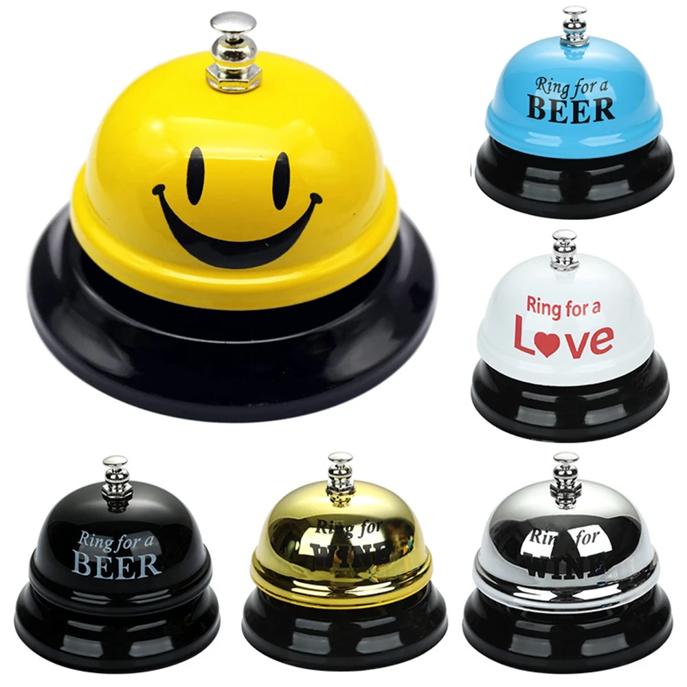 Metal Call Bell Kitchen Restaurant Ordering Service Bell Hotel Counter Desk Ring Reception Bar Iron Desk Calling Bar Tool