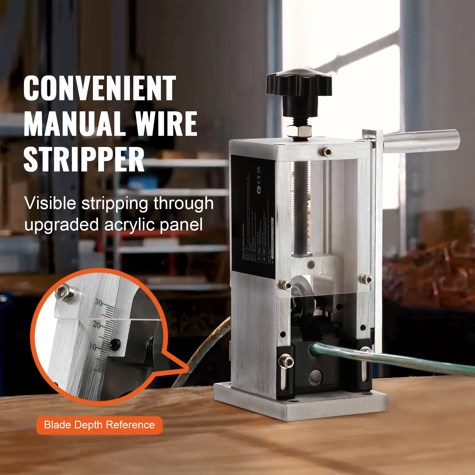 Manual Wire Stripping Machine for Cable Scrap Copper Recycling