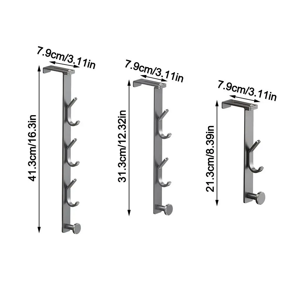 Adjustable Wall Mounted Door Hooks for Clothes and Bags