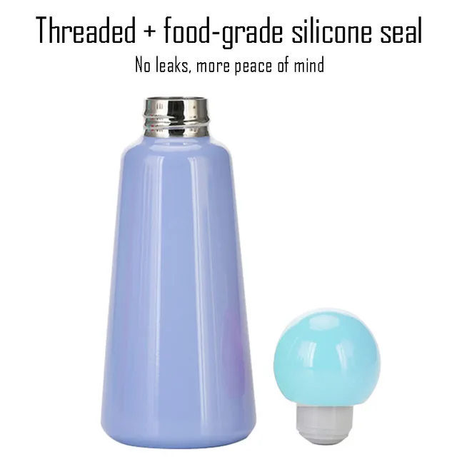 500ML INS Thermos Cup For Childrens Double Stainless Steel Vacuum Flasks Outer Camping Sports Drinkware Student's WATER BOTTLE 6