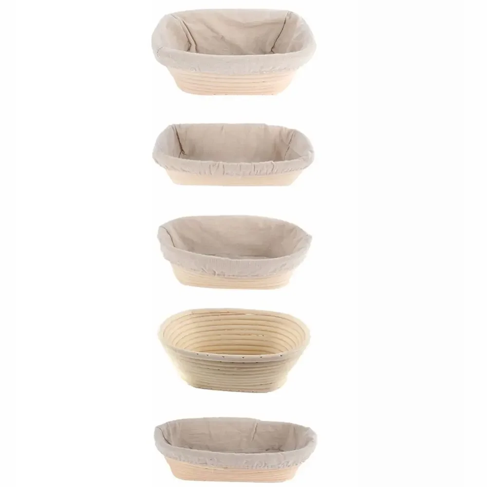 楕円形の質量校正手作りパン発酵バヌトンブロットフォーム籐籐