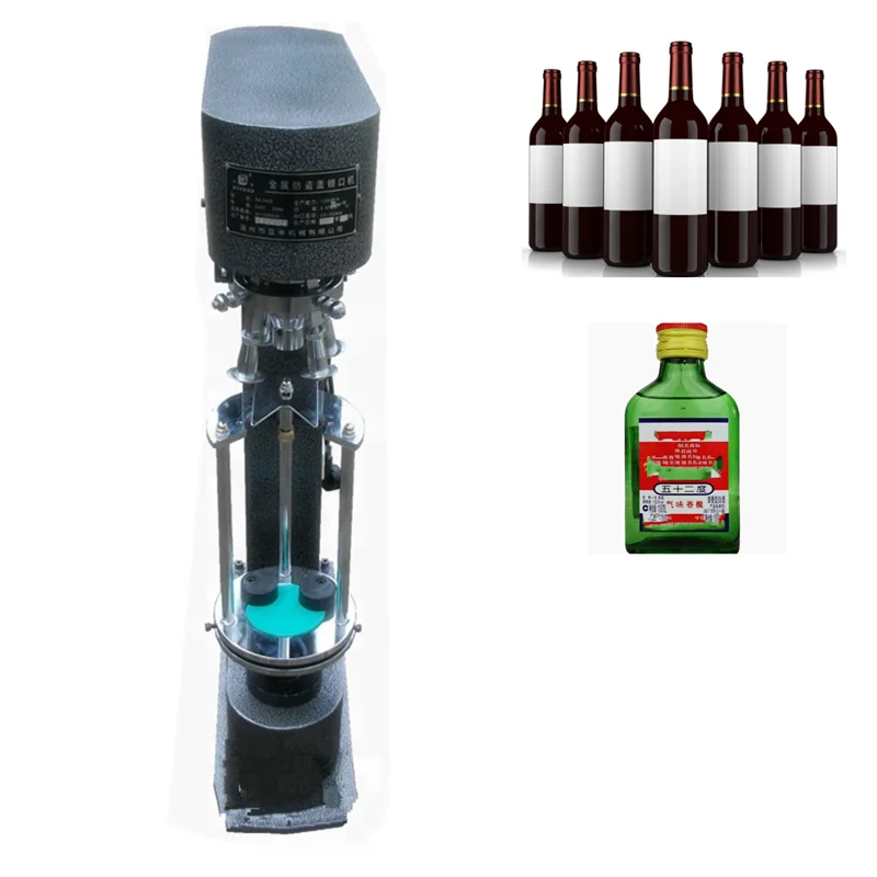 

New product CE Certification Semi Automatic Glass Bottle Capping Machine/Wine bottle aluminum cover threading capper machine