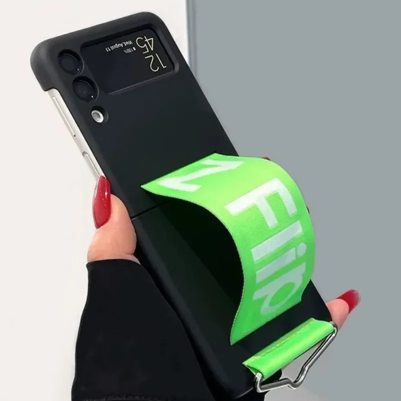 Luxury Shockproof Wristband Case with Hard Flip Cover